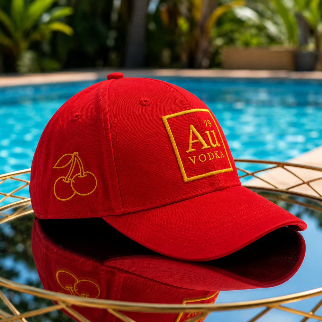 Au Flag Cap - Red Cherry Edition - Image 2