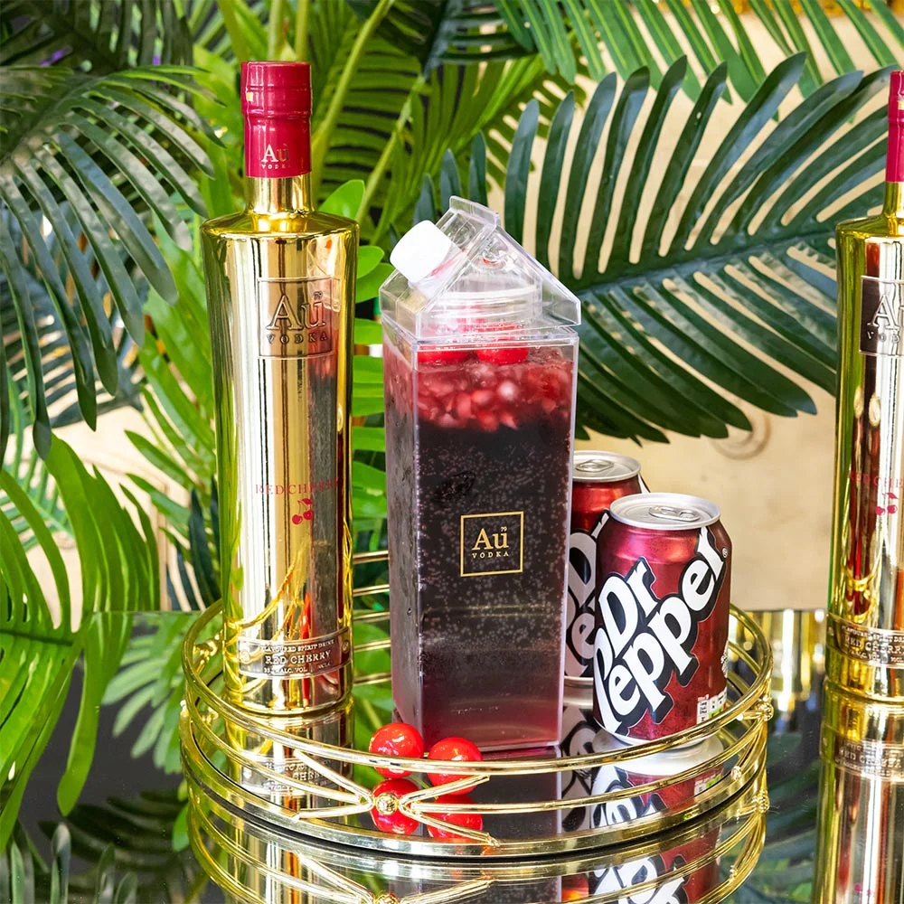 Au Vodka Bottle & Cocktail Carton Combo - Image 3