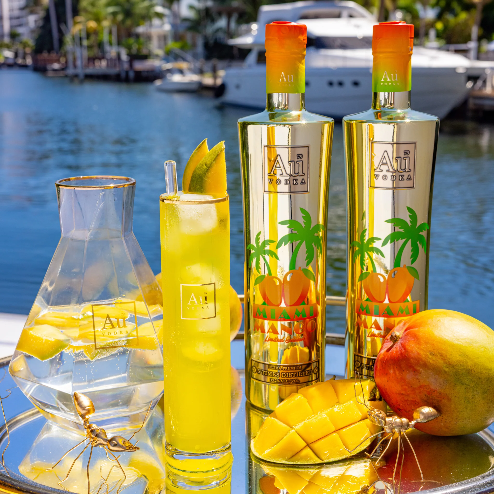 Au Vodka Miami Mango 700ml - Image 6